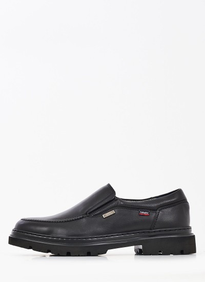 Men Moccasins 46403 Black Leather Callaghan