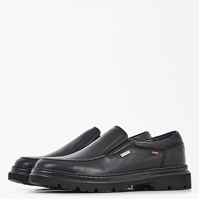 Men Moccasins 46403 Black Leather Callaghan