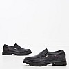 Men Moccasins 46403 Black Leather Callaghan Men Moccasins 46403 Black Leather Callaghan