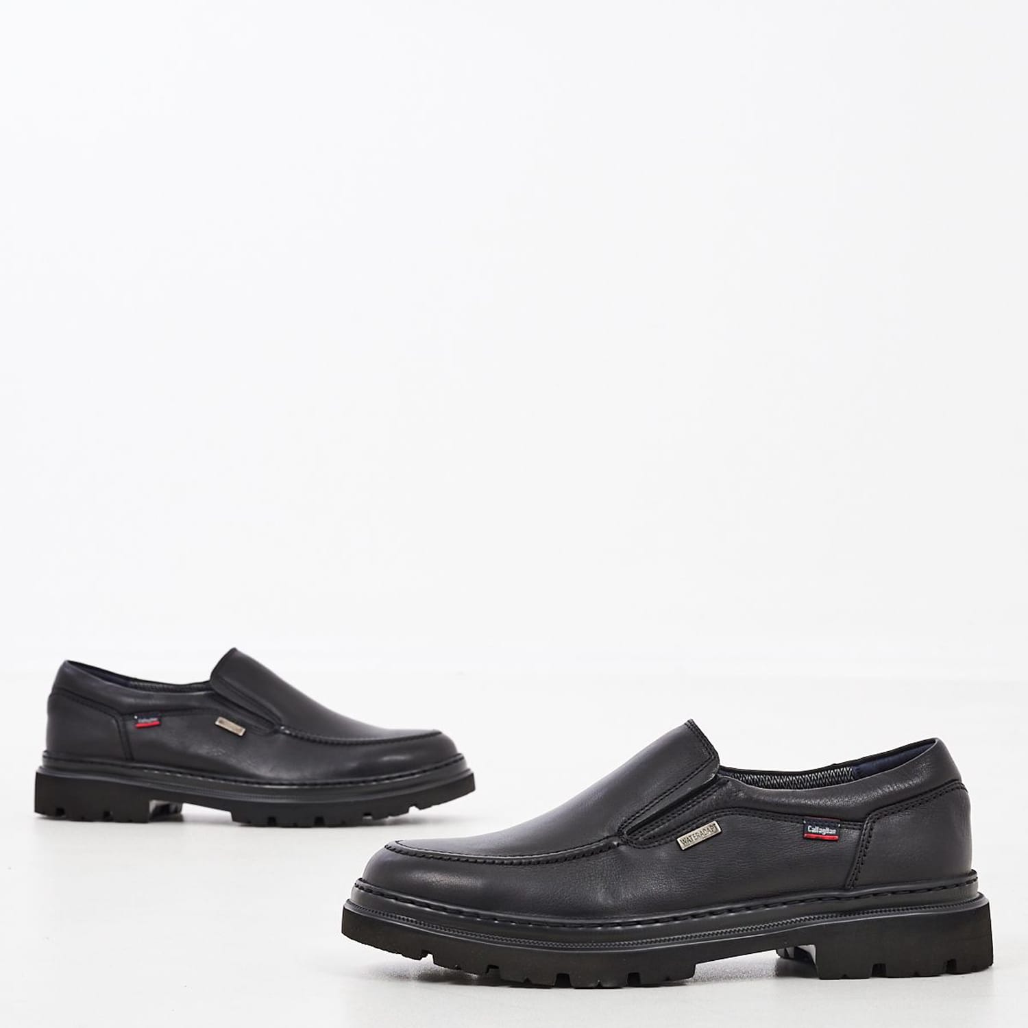 Men Moccasins 46403 Black Leather Callaghan Men Moccasins 46403 Black Leather Callaghan