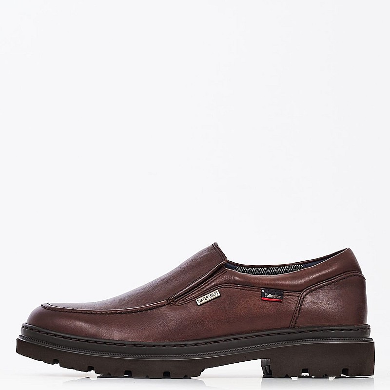 Men Moccasins 46403 Brown Leather Callaghan