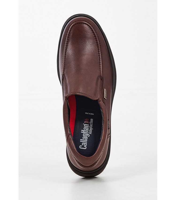 Men Moccasins 46403 Brown Leather Callaghan