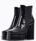 Women Boots Kickin Black Leather Jeffrey Campbell