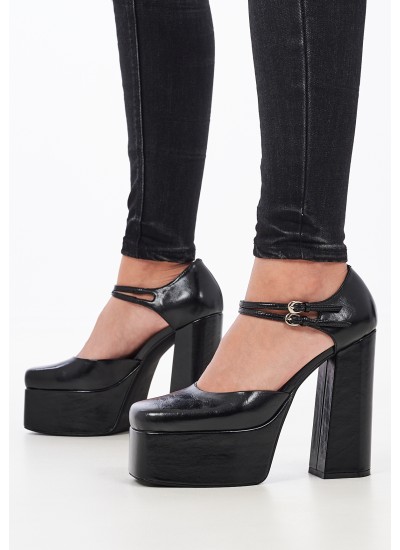 Women Pumps & Peeptoes High Leila Black Leather Jeffrey Campbell