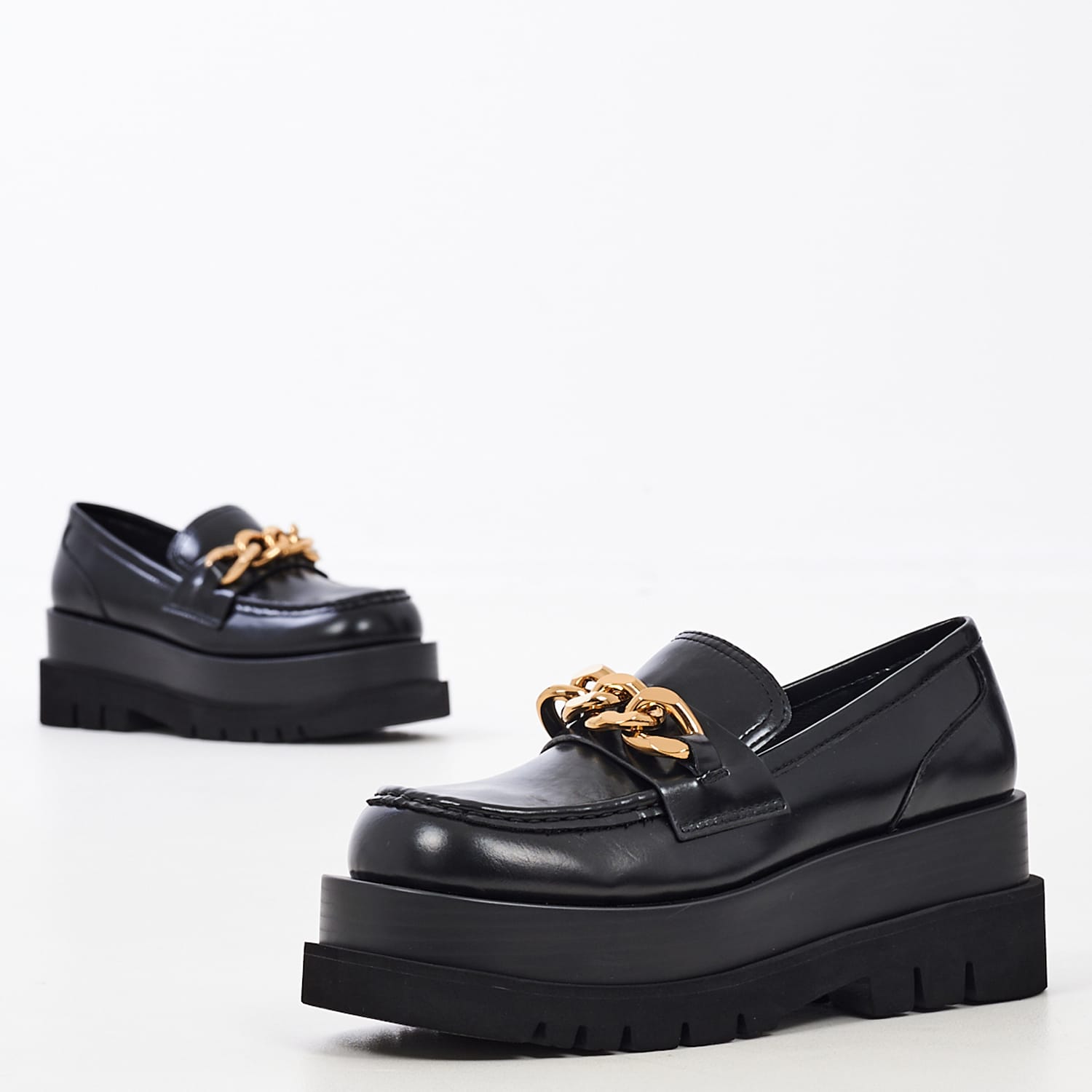 Γυναικεία Μοκασίνια Recess.Pl Μαύρο Δέρμα Jeffrey Campbell Μοκασίνια - Loafers Jeffrey Campbell Recess.Pl-Black