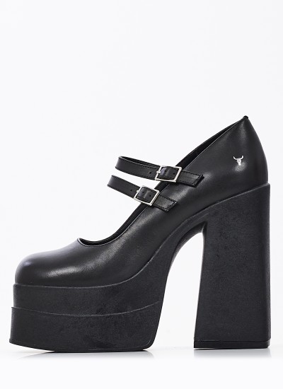 Women Pumps & Peeptoes High Amour Black Leather Windsor Smith