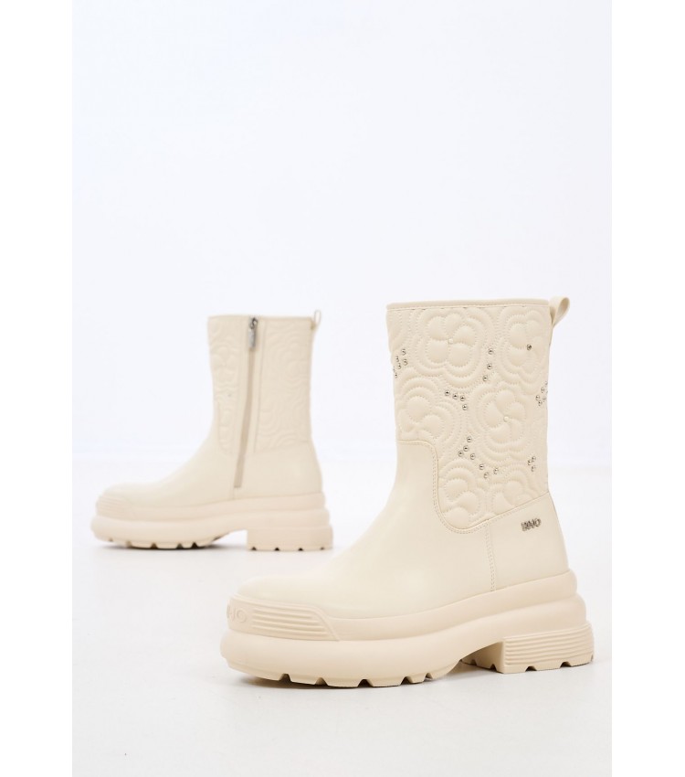 Women Boots Amy.03 Beige ECOleather Liu Jo