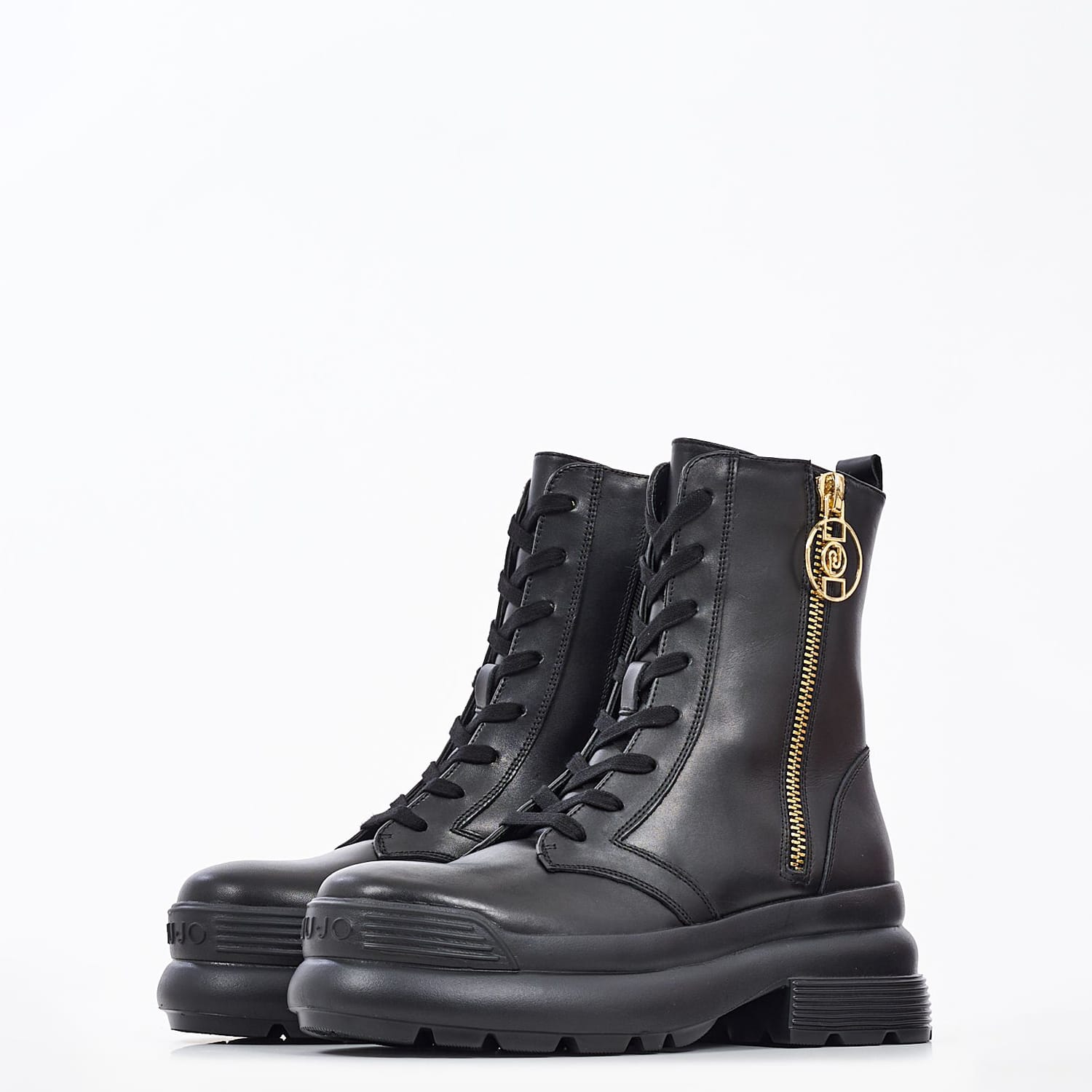 Women Boots Amy.11 Black Leather Liu Jo Women Boots Amy.11 Black Leather Liu Jo