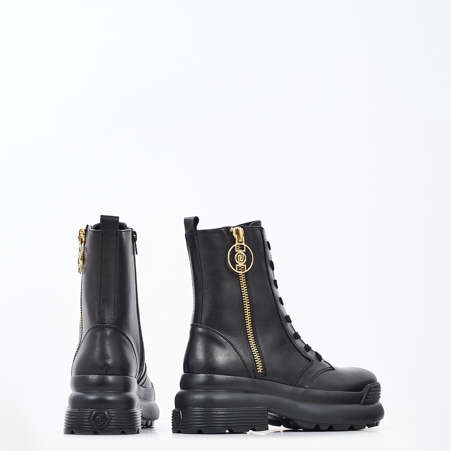 Women Boots Amy.11 Black Leather Liu Jo Women Boots Amy.11 Black Leather Liu Jo