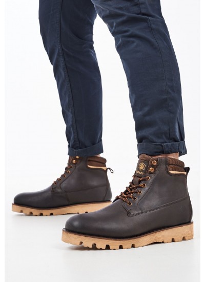 Men Boots Jadon.H Brown Leather Lumberjack
