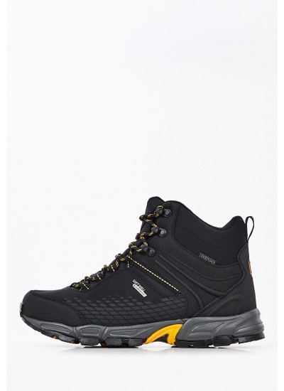 Ανδρικά Μποτάκια Sport.Shell Μαύρο Ύφασμα Lumberjack