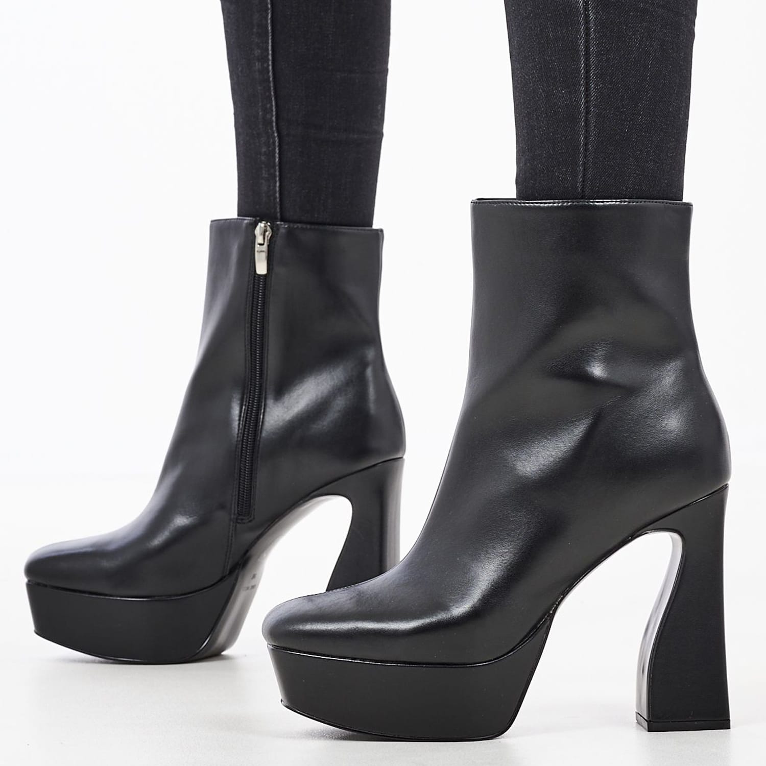 Γυναικεία Μποτάκια Klinda3 Μαύρο ECOleather Nine West