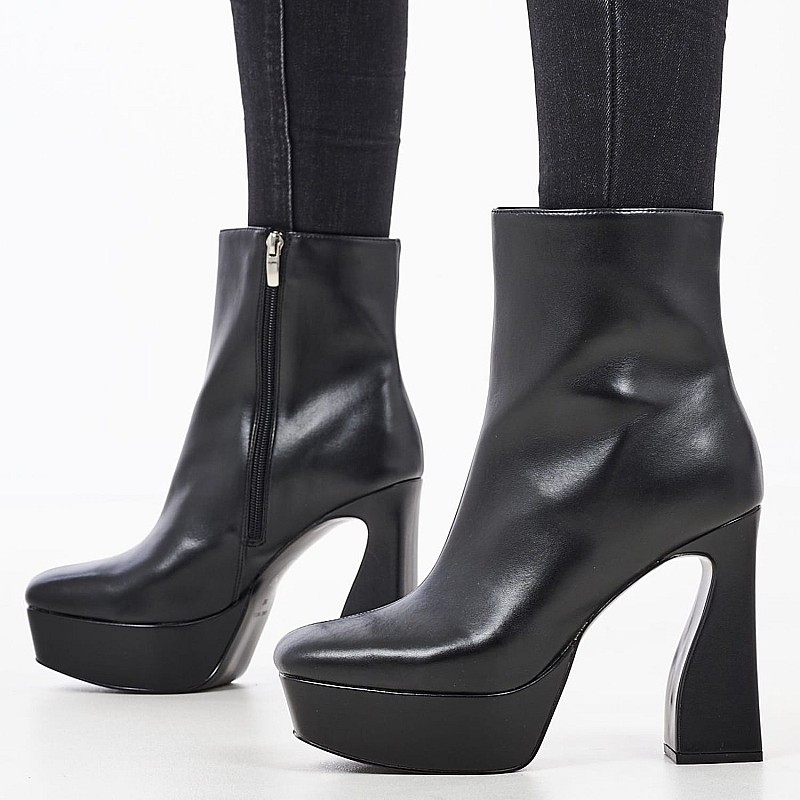 Γυναικεία Μποτάκια Klinda3 Μαύρο ECOleather Nine West