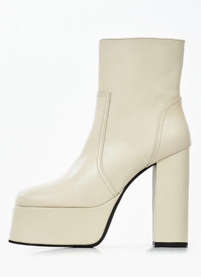 Women Boots Ann Beige Leather Schutz