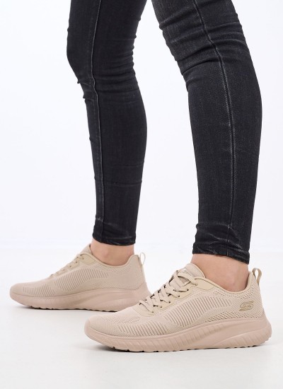 Γυναικεία Παπούτσια Casual 12606 Μπορντό Ύφασμα Skechers