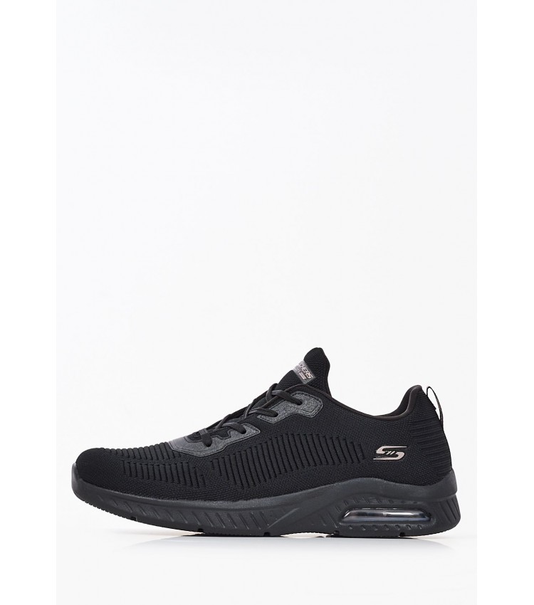 Γυναικεία Παπούτσια Casual 117378 Μαύρο Ύφασμα Skechers