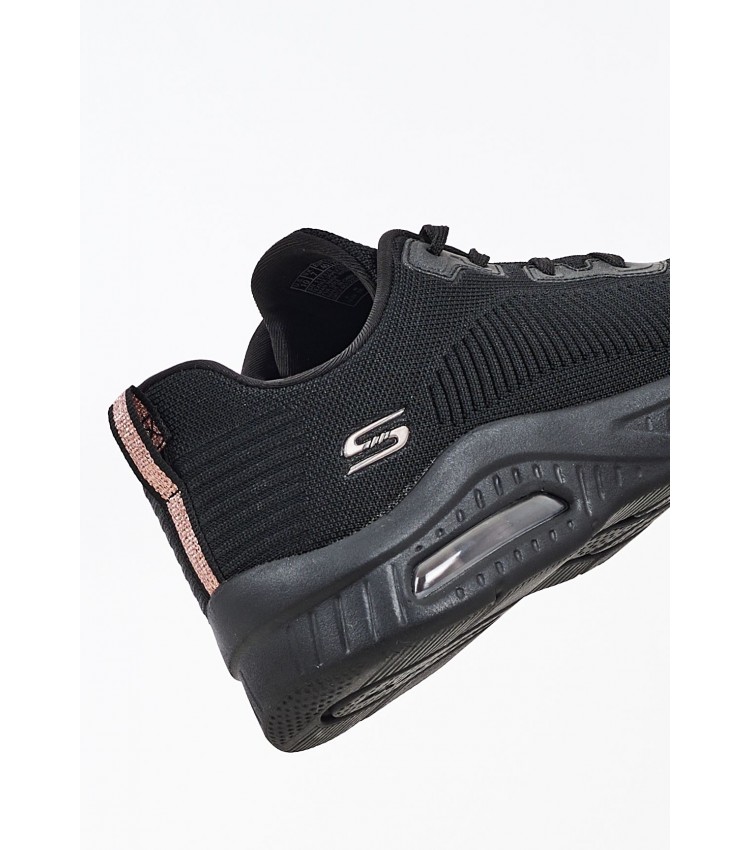 Γυναικεία Παπούτσια Casual 117378 Μαύρο Ύφασμα Skechers