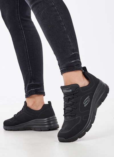 Γυναικεία Παπούτσια Casual 149748 Μαύρο ECOleather Skechers