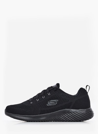 Ανδρικά Παπούτσια Casual 232068 Μαύρο Ύφασμα Skechers