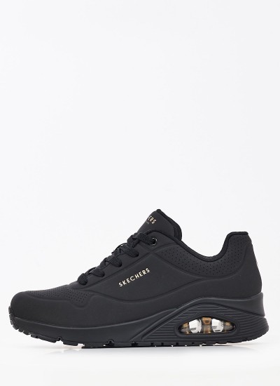 Γυναικεία Παπούτσια Casual 73690 Μαύρο ECOleather Skechers
