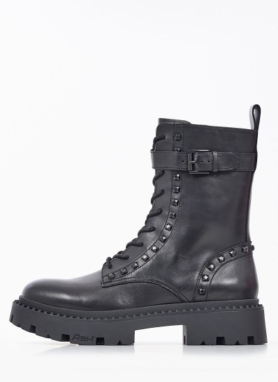 Γυναικεία Μποτάκια W26205001 Μαύρο Δέρμα Dr. Martens