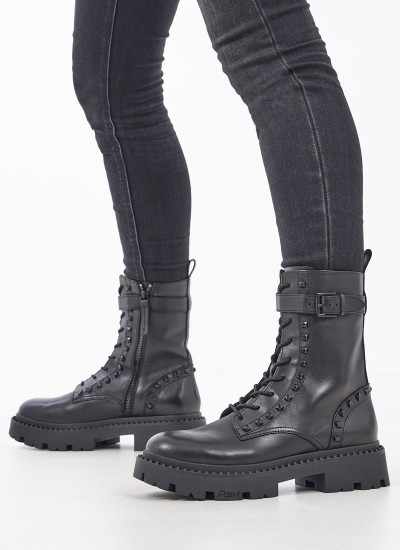 Women Boots Melrose Black Leather Ash