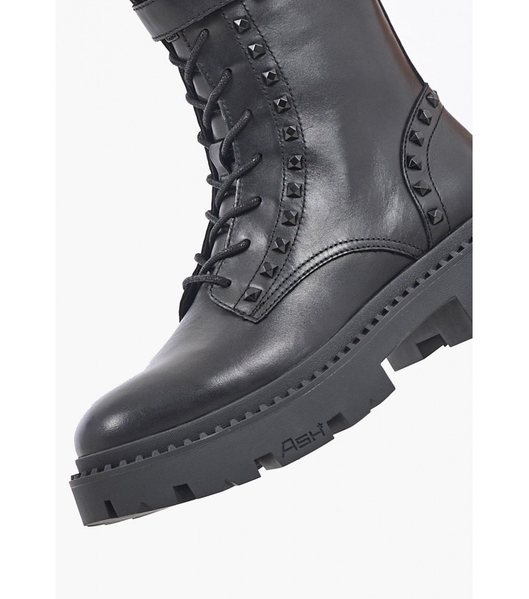 Women Boots Gena.Bis Black Leather Ash