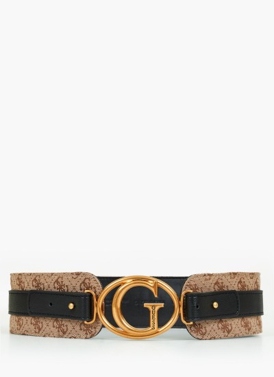 Women Belts Flora Black Leather Pepe Jeans