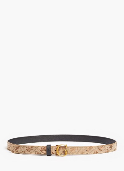 Γυναικείες Ζώνες 7714 Μπεζ ECOleather Guess