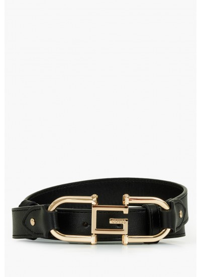 Γυναικείες Ζώνες 7717 Μαύρο ECOleather Guess