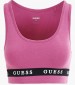 Γυναικείες Μπλούζες - Τοπ Aline.Stretch Ροζ Βαμβάκι Guess