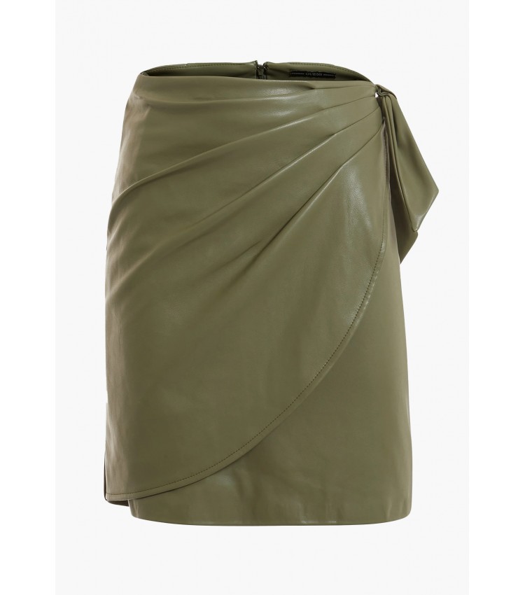 Women Skirts - Shorts Carine.Skirt Olive Polyester Guess