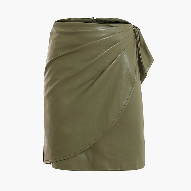 Women Skirts - Shorts Carine.Skirt Olive Polyester Guess
