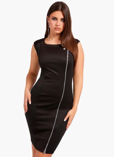 Γυναικεία Φορέματα - Ολόσωμες Φόρμες Celeste Μαύρο Πολυεστέρα Guess