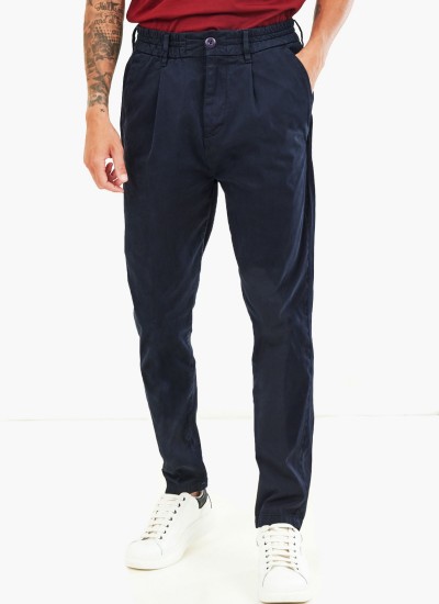 Ανδρικά Παντελόνια Callen.Crop Μαύρο Πολυεστέρα Pepe Jeans