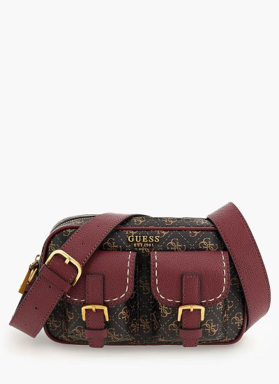 Γυναικείες Τσάντες Nolimit.Sling2 Καφέ ECOleather Guess