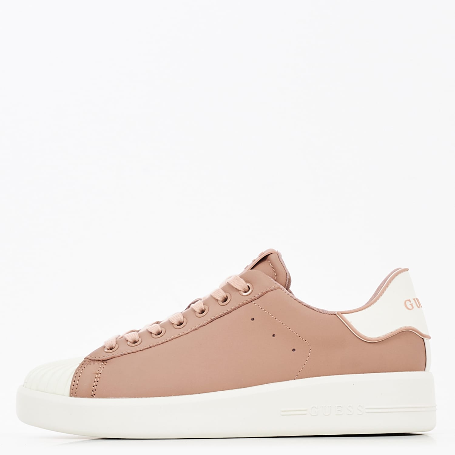 Γυναικεία Παπούτσια Casual Rockies6 Μπεζ Δέρμα Guess