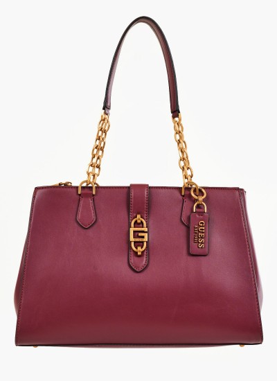 Γυναικείες Τσάντες Square.Lux Μπορντό ECOleather Guess