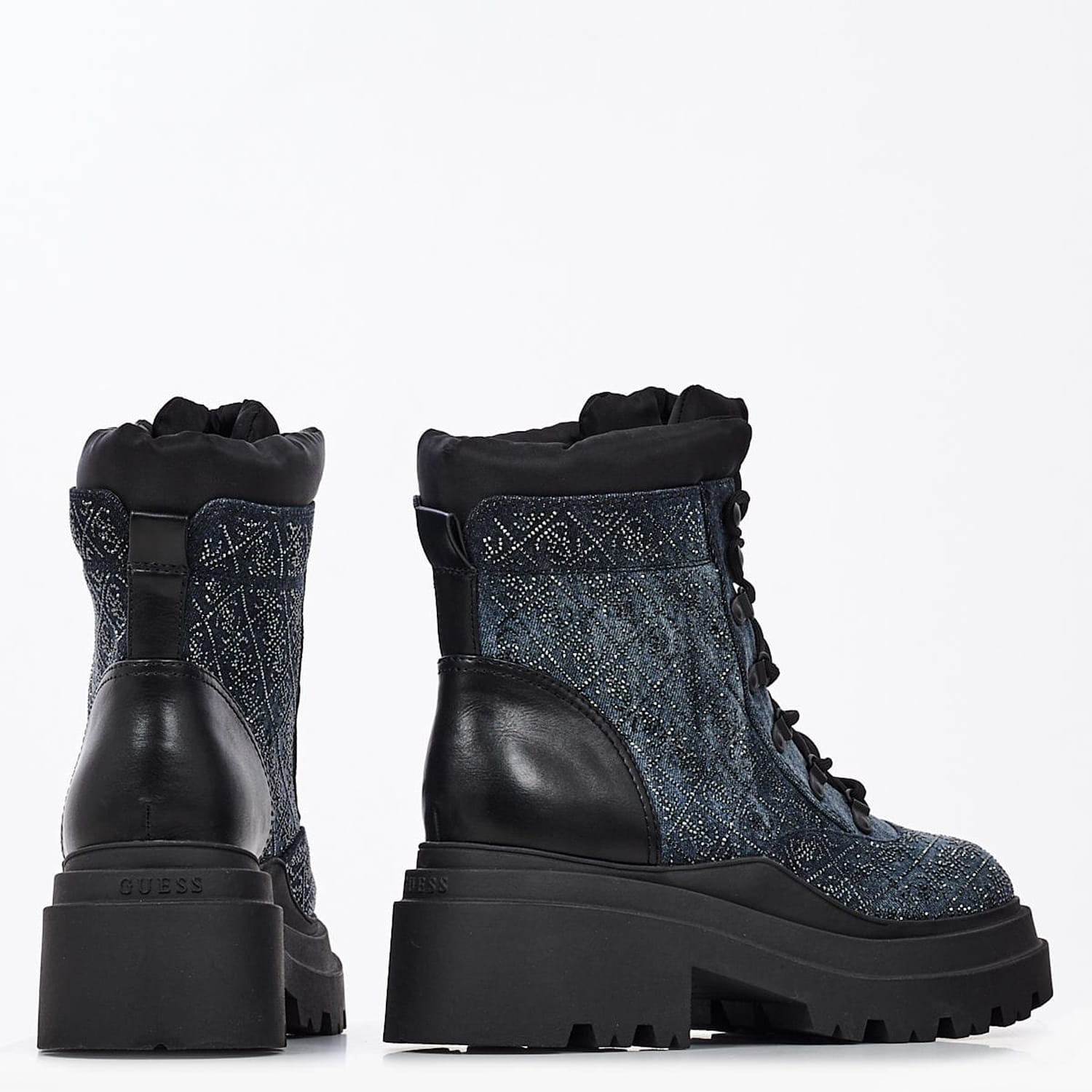 Women Boots Vaneye Black Fabric Guess Women Boots Vaneye Black Fabric Guess