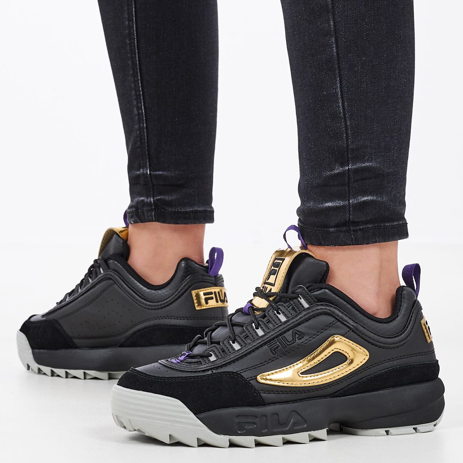 Γυναικεία Παπούτσια Casual Disruptor.M Μαύρο ECOleather Fila