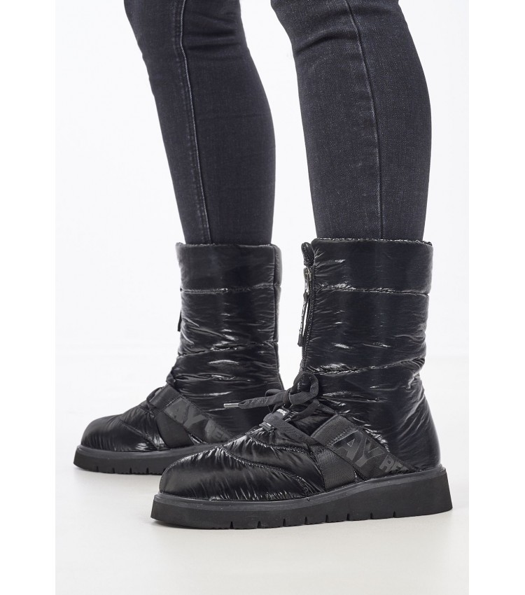 Women Boots Melrose.Zip Black Fabric Replay