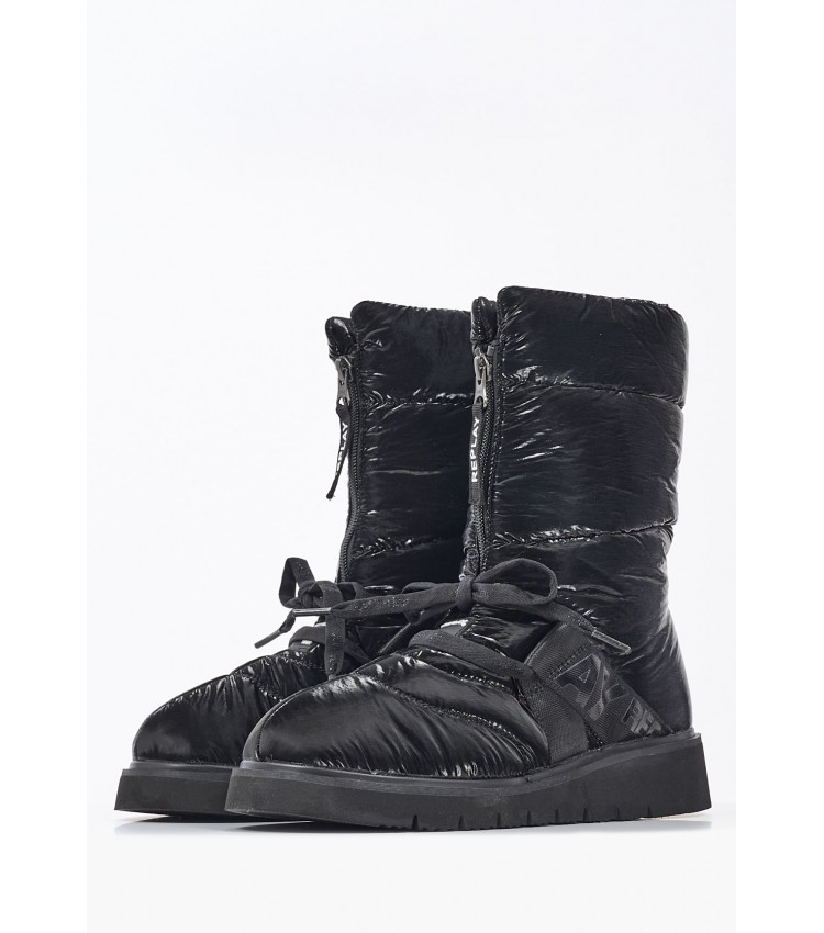 Women Boots Melrose.Zip Black Fabric Replay