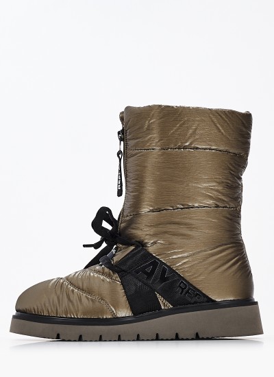 Women Boots Melrose.Zip Olive Fabric Replay