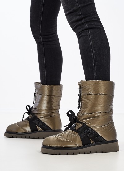 Women Boots Melrose.Zip Olive Fabric Replay