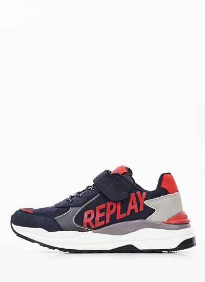 Παιδικά Παπούτσια Casual Merak Μπλε ECOsuede Replay