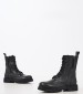 Women Boots Standing Black Leather Replay