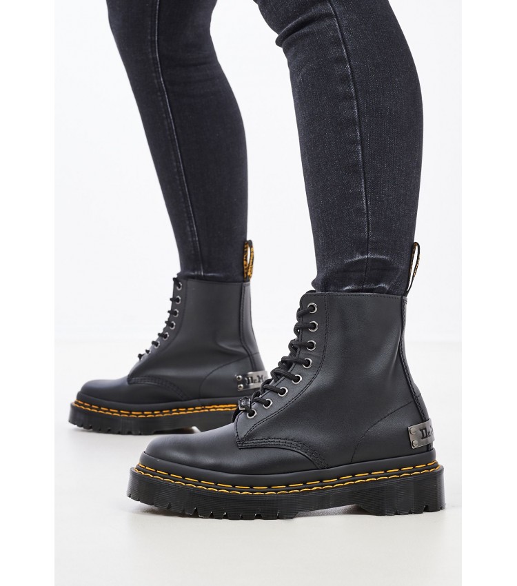 Γυναικεία Μποτάκια 1460.B Μαύρο Δέρμα Dr. Martens