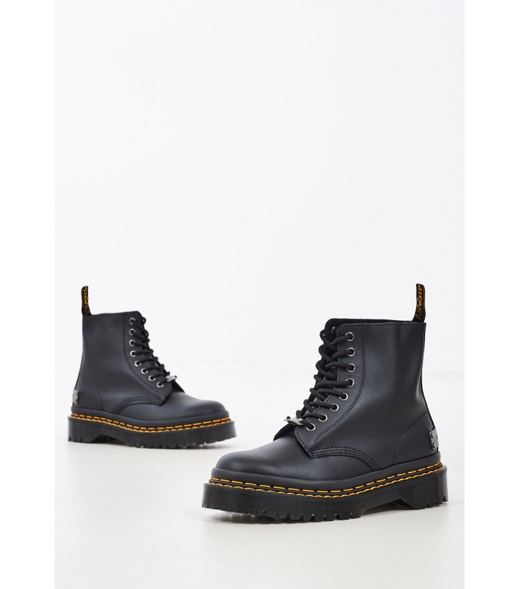 Γυναικεία Μποτάκια 1460.B Μαύρο Δέρμα Dr. Martens