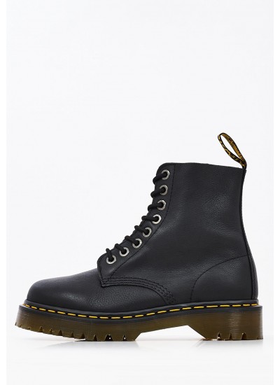 Γυναικεία Μποτάκια 1460.Pascal Μαύρο Δέρμα Dr. Martens