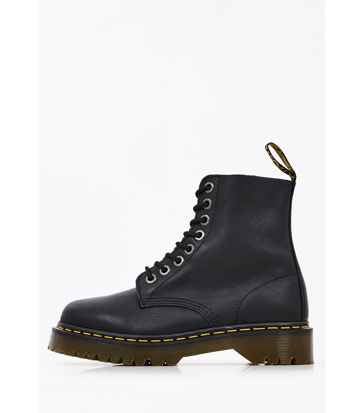 Γυναικεία Μποτάκια 1460.Pascal Μαύρο Δέρμα Dr. Martens